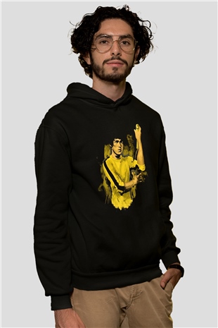 Bruce Lee Siyah Unisex Hoodie