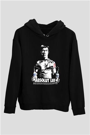 Bruce Lee Siyah Unisex Hoodie