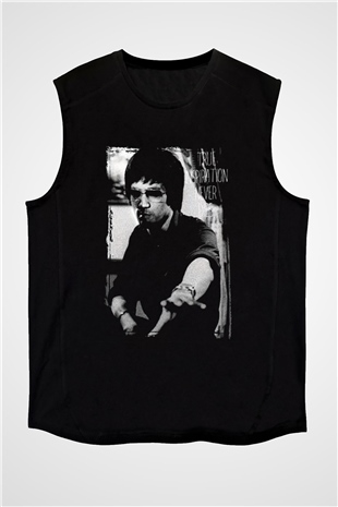 Bruce Lee Siyah Unisex Kolsuz Tişört