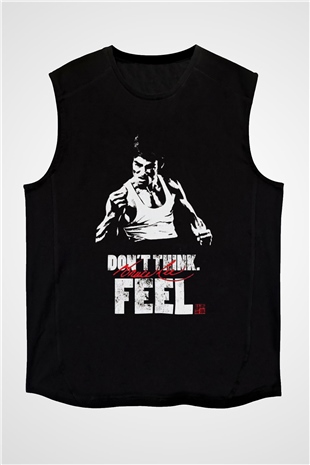Bruce Lee Siyah Unisex Kolsuz Tişört