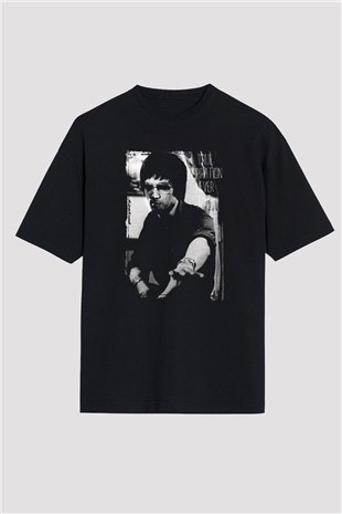 Bruce Lee Siyah Unisex Oversize Tişört T-Shirt