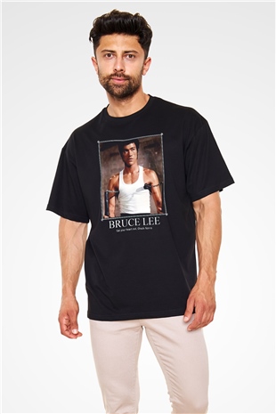 Bruce Lee Siyah Unisex Oversize Tişört T-Shirt