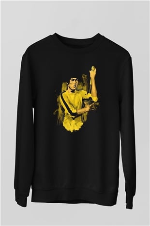 Bruce Lee Siyah Unisex Sweatshirt