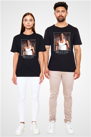 Bruce Lee Siyah Unisex Tişört T-Shirt - TişörtFabrikası