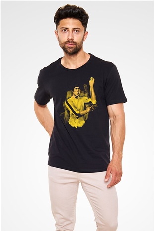 Bruce Lee Siyah Unisex Tişört T-Shirt - TişörtFabrikası