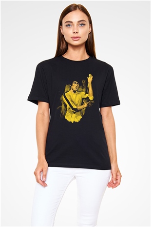 Bruce Lee Siyah Unisex Tişört T-Shirt - TişörtFabrikası