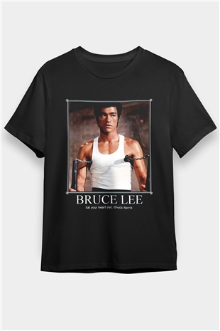Bruce Lee Siyah Unisex Tişört T-Shirt - TişörtFabrikası