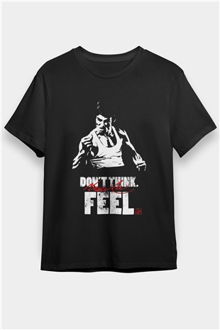 Bruce Lee Siyah Unisex Tişört T-Shirt - TişörtFabrikası