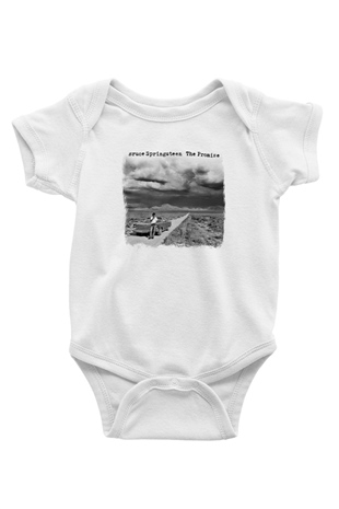 Bruce Springsteen Baskılı Unisex Beyaz Bebek Body - Zıbın