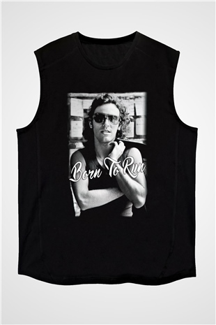 Bruce Springsteen Siyah Unisex Kolsuz Tişört