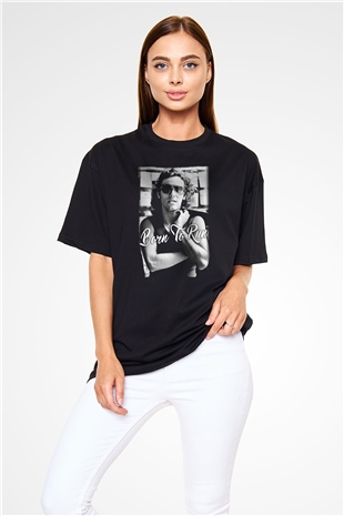 Bruce Springsteen Siyah Unisex Oversize Tişört T-Shirt
