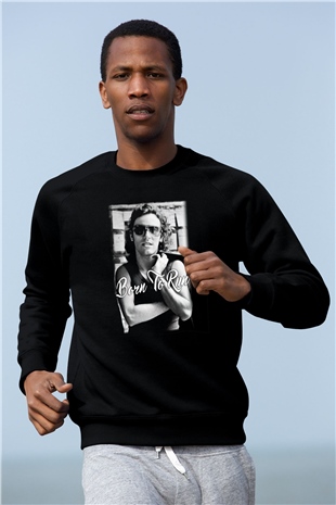 Bruce Springsteen Siyah Unisex Sweatshirt
