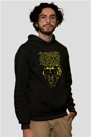 Brutal Truth Siyah Unisex Kapüşonlu Sweatshirt