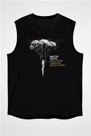 Brutal Truth Siyah Unisex Kolsuz Tişört