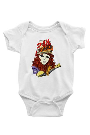 Buckethead Baskılı Beyaz Unisex Bebek Body - Zıbın