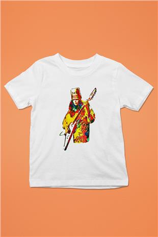 Buckethead Baskılı Beyaz Unisex Beyaz Çocuk Tişört - Tshirt