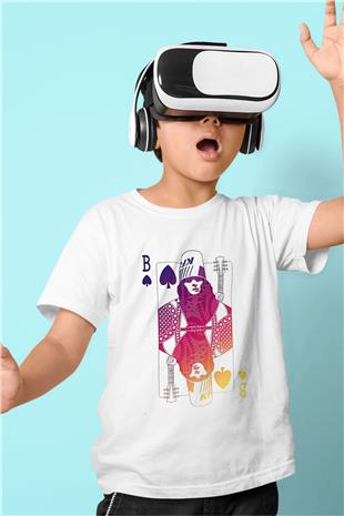 Buckethead Baskılı Beyaz Unisex Beyaz Çocuk Tişört - Tshirt