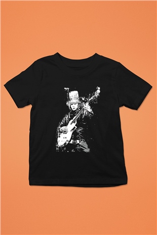 Buckethead Baskılı Unisex Siyah Çocuk Tişört - Tshirt