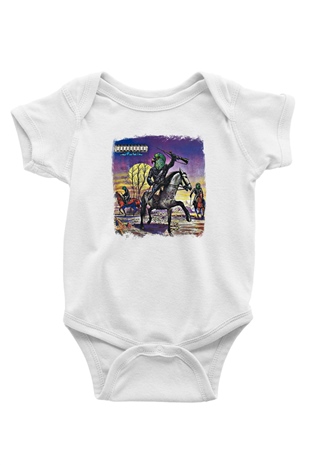 Budgie Baskılı Unisex Beyaz Bebek Body - Zıbın