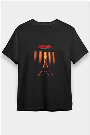 Budgie Baskılı Unisex Siyah Tişört