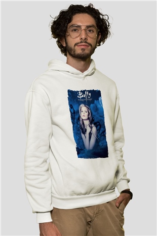 Buffy the Vampire Slayer Beyaz Unisex Hoodie