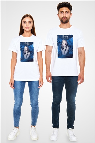 Buffy the Vampire Slayer Beyaz Unisex Tişört T-Shirt