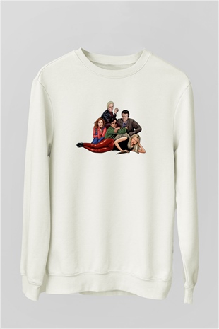 Buffy the Vampire Slayer Beyaz Unisex Sweatshirt