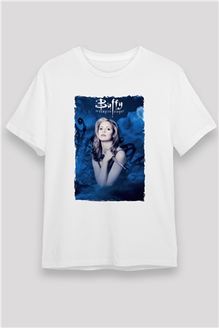 Buffy the Vampire Slayer Beyaz Unisex Tişört T-Shirt