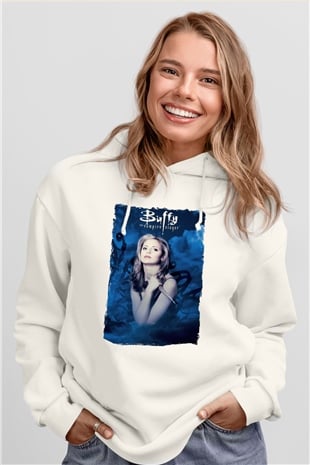 Buffy the Vampire Slayer Beyaz Unisex Hoodie