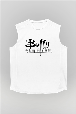 Buffy the Vampire Slayer Beyaz Unisex Kolsuz Tişört