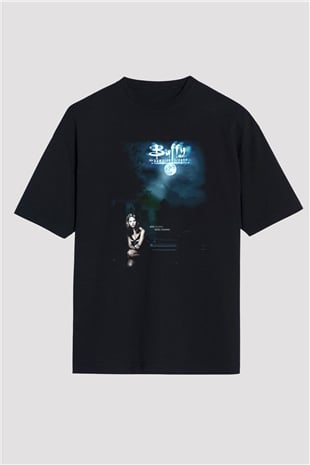 Buffy the Vampire Slayer Siyah Unisex Oversize Tişört T-Shirt
