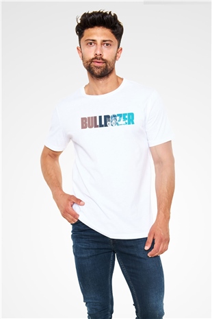 Buldozer operatörü Beyaz Unisex Tişört T-Shirt - TişörtFabrikası