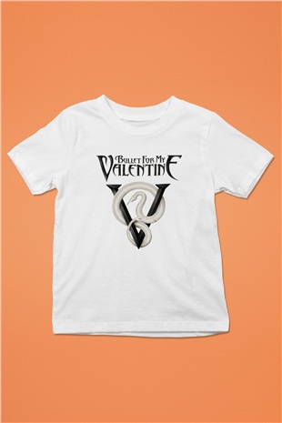 Bullet for My Valentine Baskılı Beyaz Unisex Çocuk Tişört