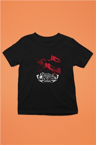 Bullet for My Valentine Baskılı Siyah Unisex Çocuk Tişört