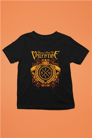 Bullet for My Valentine Baskılı Siyah Unisex Çocuk Tişört