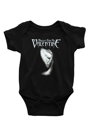 Bullet for My Valentine Baskılı Siyah Bebek Body - Zıbın