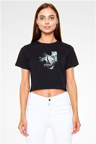 Bullet for My Valentine Baskılı Unisex Siyah Crop Top Tişört