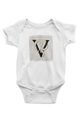 Bullet for My Valentine Baskılı Unisex Beyaz Bebek Body - Zıbın