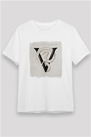 Bullet for My Valentine Baskılı Unisex Beyaz Tişört