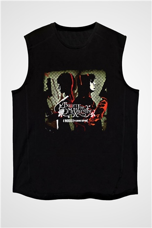 Bullet for My Valentine Baskılı Unisex Siyah Kolsuz Tişört