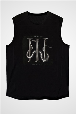 Bullet for My Valentine Baskılı Unisex Siyah Kolsuz Tişört