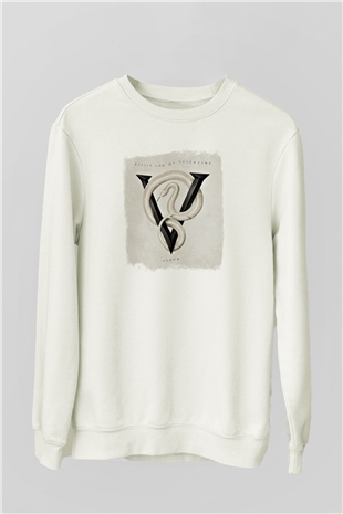 Bullet for My Valentine Baskılı Unisex Beyaz Sweatshirt