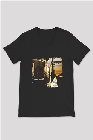 Bullet for My Valentine Baskılı Unisex Siyah V Yaka Tişört