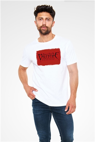 Bullet for My Valentine Baskılı Unisex Beyaz Tişört