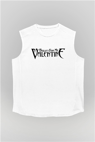 Bullet for My Valentine Beyaz Unisex Kolsuz Tişört
