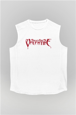 Bullet for My Valentine Beyaz Unisex Kolsuz Tişört