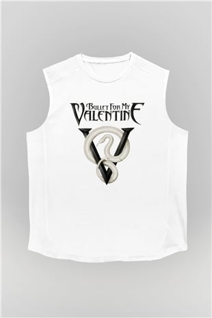 Bullet for My Valentine Beyaz Unisex Kolsuz Tişört
