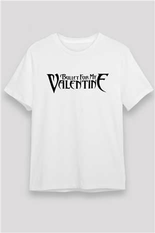 Bullet for My Valentine Beyaz Unisex Tişört T-Shirt - TişörtFabrikası