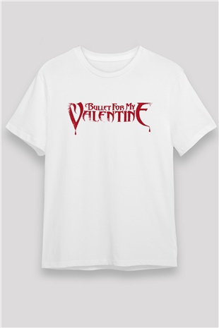 Bullet for My Valentine Beyaz Unisex Tişört T-Shirt - TişörtFabrikası