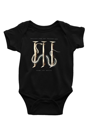 Bullet for My Valentine Siyah Bebek Body - Zıbın